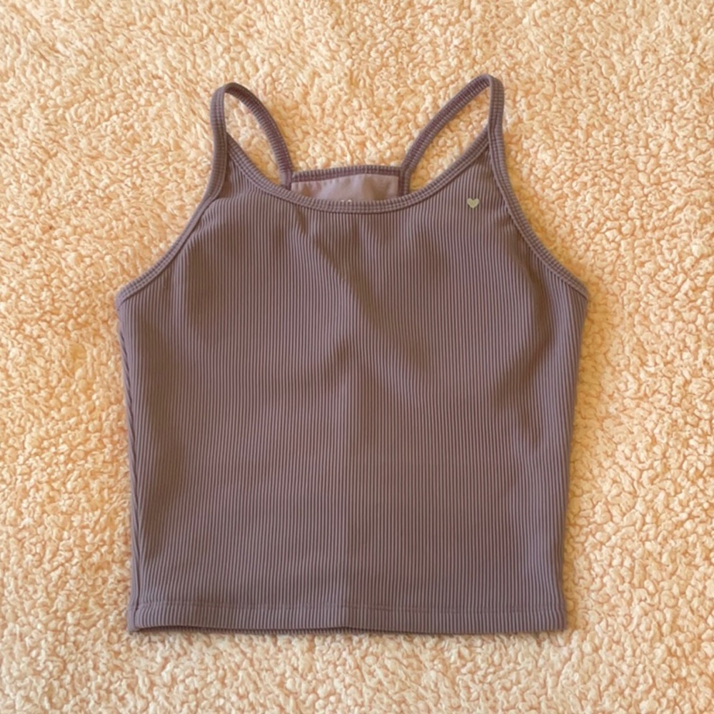 Love Fitness Moana Ribbed Crop Workout Tank